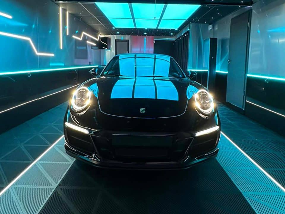 aménagement de garage Porsche